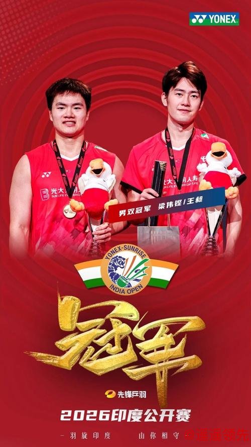逆风翻盘！“梁王”组合夺得印度羽毛球公开赛男双冠军